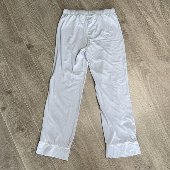 AMAZON ESSENTIALS Women’s Light Blue Pajama Pant Set Long Sleeve Button Front - Picture 11 of 12